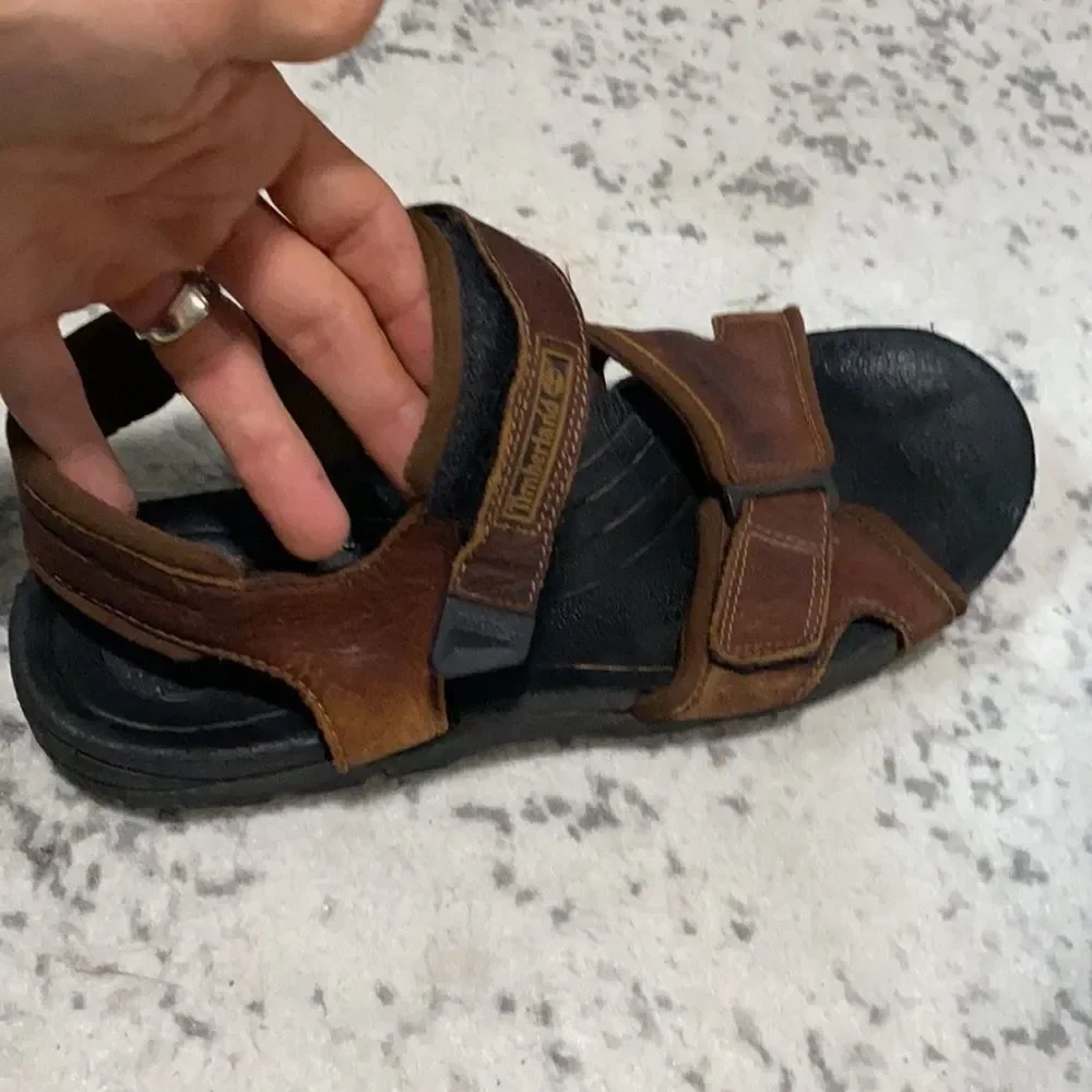 Timberland hiking leather sandals size 12 GUC